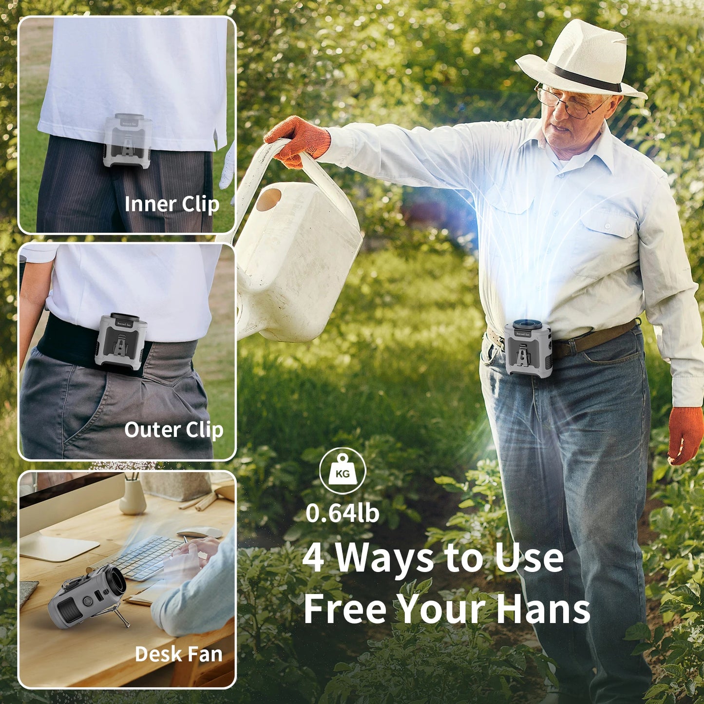 Portable Waist and Neck Fan