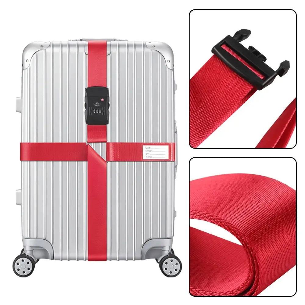 Safety Cross Belt Luggage Straps for Suitcases