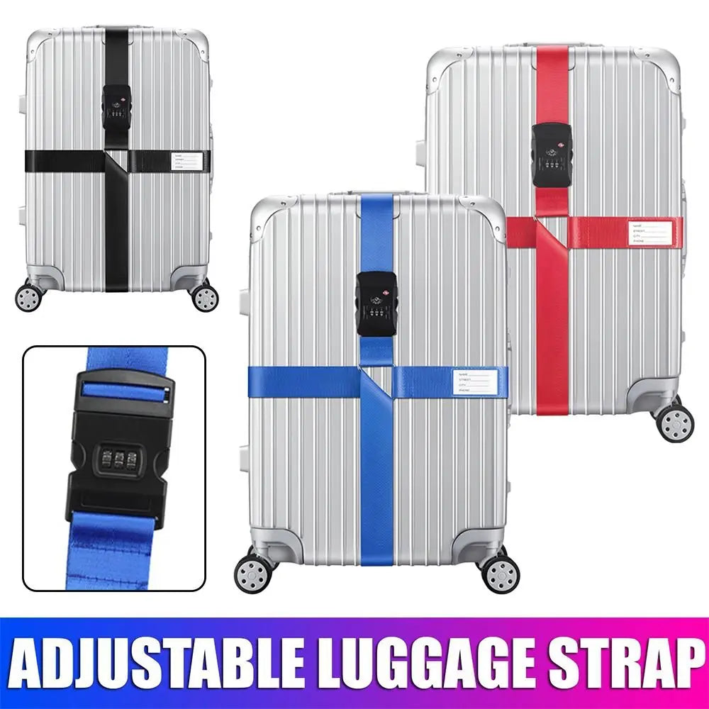 Safety Cross Belt Luggage Straps for Suitcases
