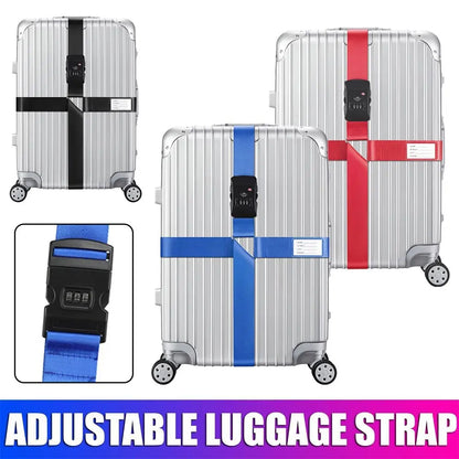 Safety Cross Belt Luggage Straps for Suitcases